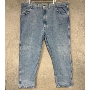 Wrangler Rugged Wear Jeans Men's Sz 48x30 (44x31) Blue Denim Straight Leg Pants